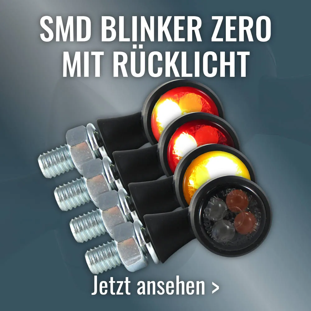 Motorrad SMD Blinker Zero mit Rücklicht