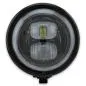 Preview: LED-Scheinwerfer PEARL, schwarz glänzend, 5 3/4 Zoll, Befestigung unten M10