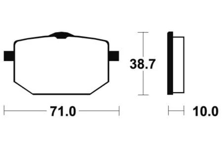 Bremsbeläge TECNIUM MF96 Sintermetall