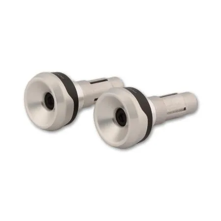 Lenkergewichte HIGHSIDER AKRON-XS, silber, Klemmbereich 12-22 mm