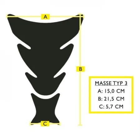 Tankpad Keiti KT-7300 Reaper Maße