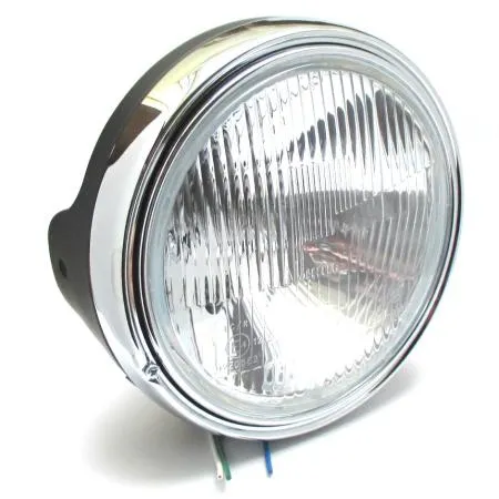 LED-Scheinwerfer »British-Style« 7-Zoll mit Tagfahrlicht und Kurvenlicht, Scheinwerfer & Lampenhalter, Beleuchtung & Hupe, Shop Krad-Werk