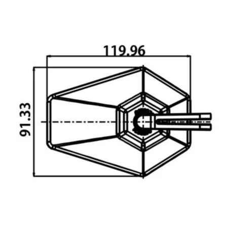 Lenkerspiegel D-MIRROR 4 schwarz mit M10 Gewinde