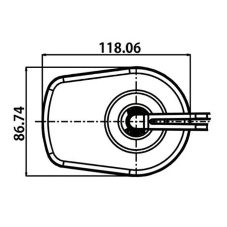 Lenkerendenspiegel D-MIRROR 5 schwarz für 7/8 + 1" Lenker