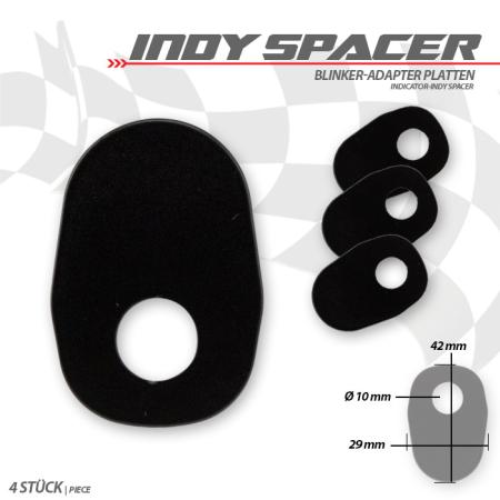Blinker Montageplatten für Suzuki Modelle, Edelstahl