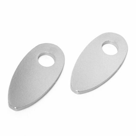 Blinker Montageplatten für Harley-Davidson Honda Suzuki Yamaha, chrom