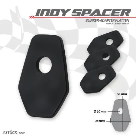 Blinker Montageplatten für Suzuki GSX-S, Edelstahl