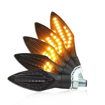 LED Lauflicht Blinker TRIDENT, schwarz, E-geprüft