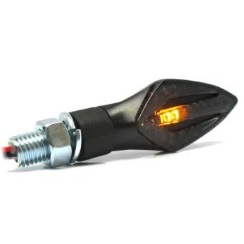 LED Lauflicht Blinker Trident schwarz mit Rücklicht und Bremslicht getönt