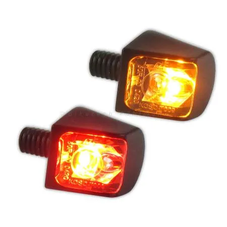 SMD Blinker SKEW schwarz mit Rücklicht und Bremslicht klar