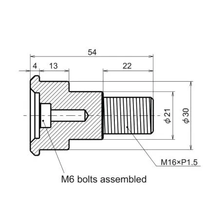 Lenkerenden Spiegel Adapter D-Mirror schwarz Yamaha Typ1