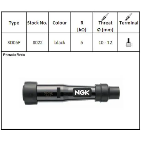 Zündkerzenstecker NGK SD05F (8022)