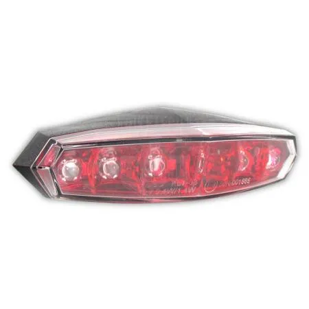 LED Rücklicht KOSO Mini, klares Glas, roter Innenreflektor