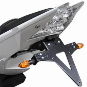 Kaufe Universeller Motorrad-Nummernschild-Rahmenhalter, verstellbarer  Winkel mit LED-Licht