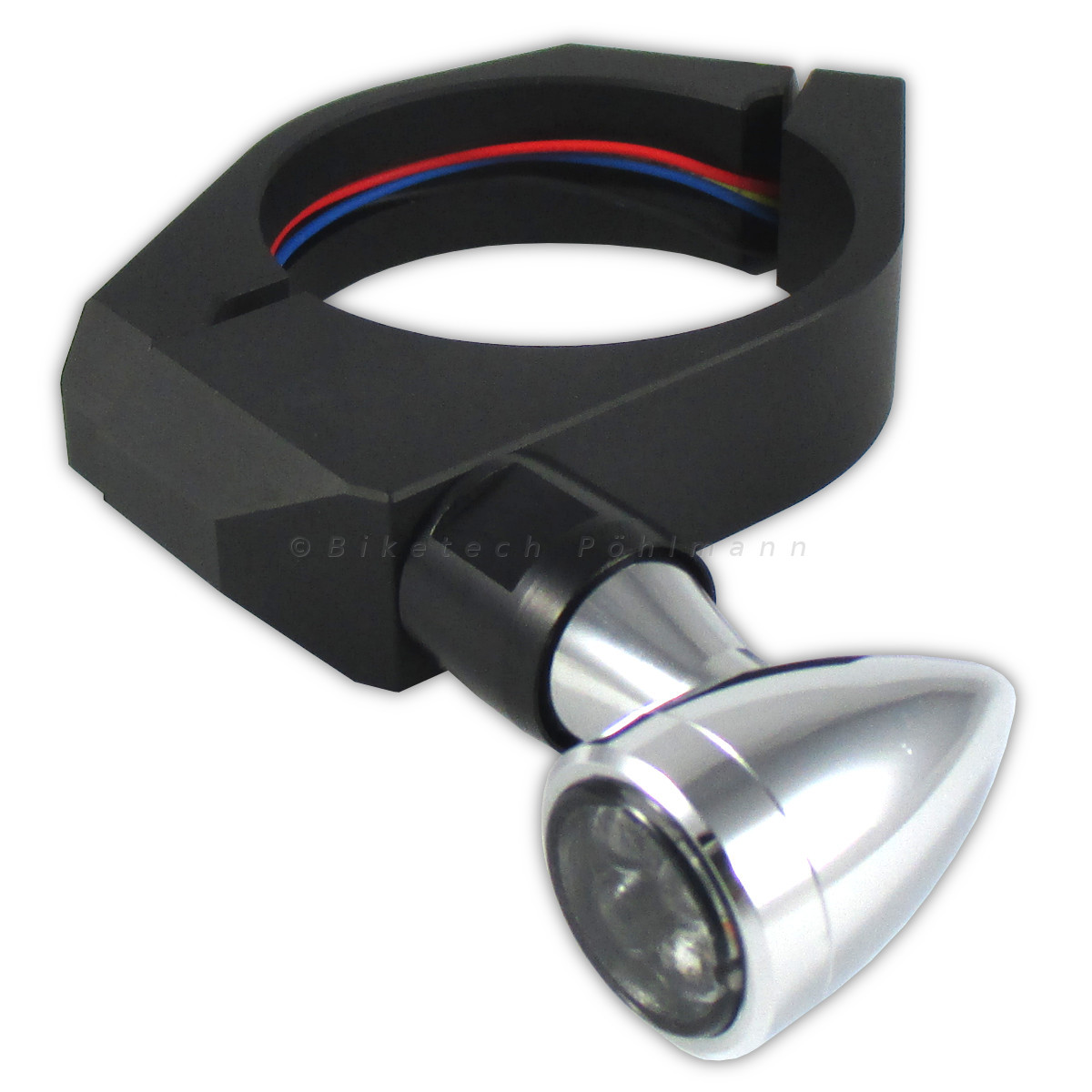 Blinkerhalter Set Daytona Alu für M8 Blinker, 35 mm