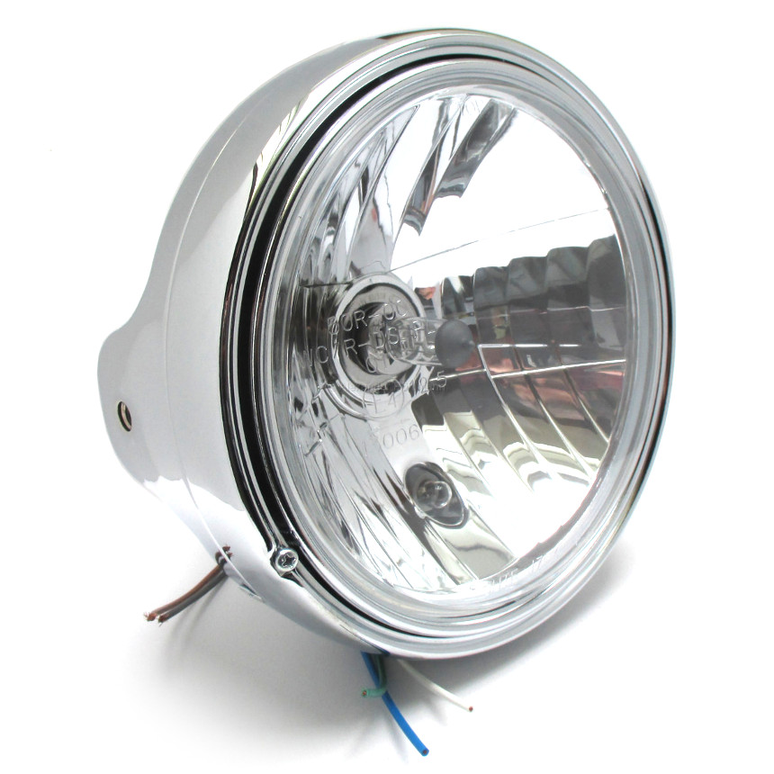 ✨ LED Scheinwerfer Motorrad 7 Universal Hauptscheinwerfer Tagfahrlicht  Craftride chrom ✓ kaufen