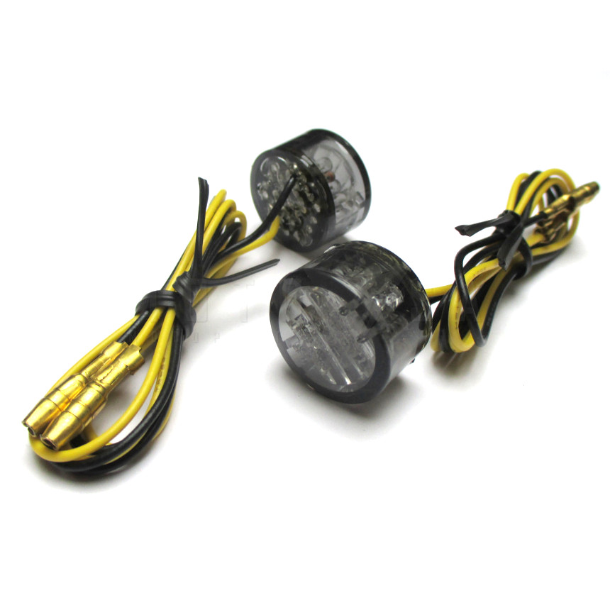 LED mini Motorrad Rücklicht Bremslicht PIN Rot + Buchse E