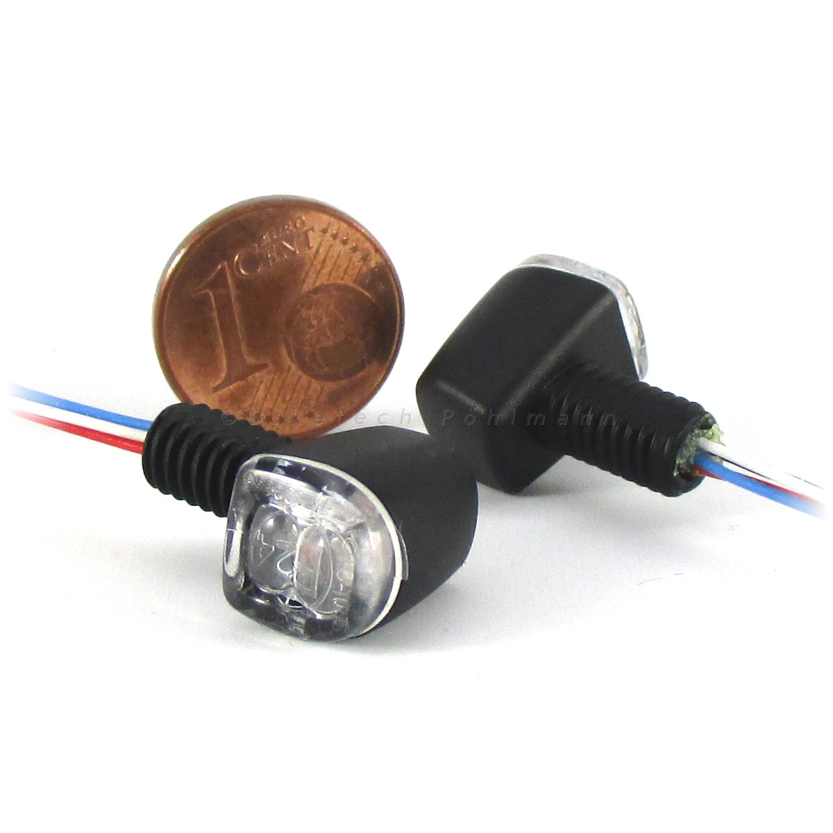 3 in 1 LED Rücklicht Bremslicht Blinker Multifunktion schwarz Motorrad  Universal