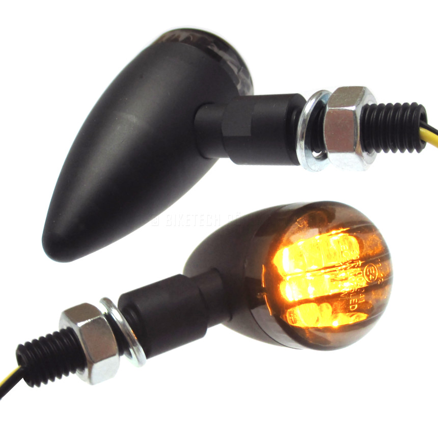 LED Blinker BULLET, schwarz