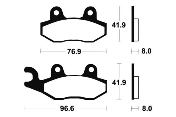 Bremsbeläge TECNIUM MO111 Sintermetall Bremsbeläge TECNIUM MO111 Sintermetall