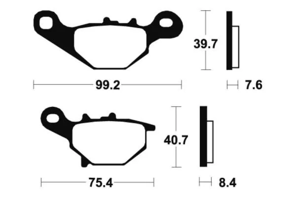 Bremsbeläge TECNIUM MO202 Sintermetall Bremsbeläge TECNIUM MO202 Sintermetall