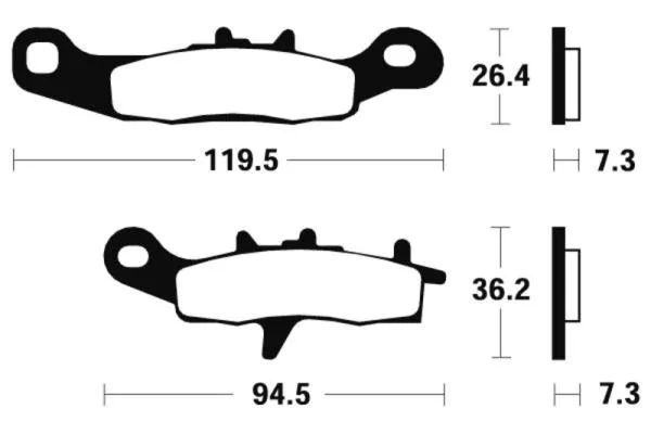 Bremsbeläge TECNIUM MO226 Sintermetall Bremsbeläge TECNIUM MO226 Sintermetall