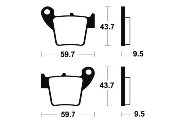 Bremsbeläge TECNIUM MO277 Sintermetall Bremsbeläge TECNIUM MO277 Sintermetall