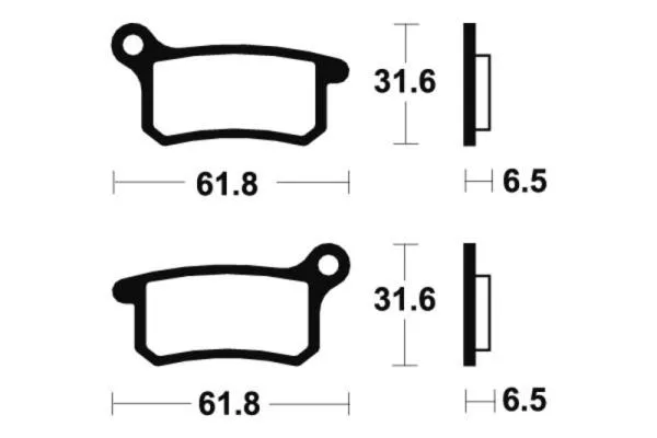 Bremsbeläge TECNIUM MO283 Sintermetall Bremsbeläge TECNIUM MO283 Sintermetall