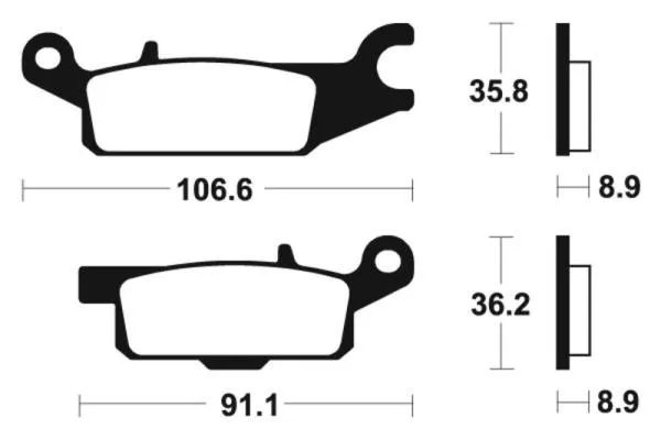 Bremsbeläge TECNIUM MO352 Sintermetall Bremsbeläge TECNIUM MO352 Sintermetall
