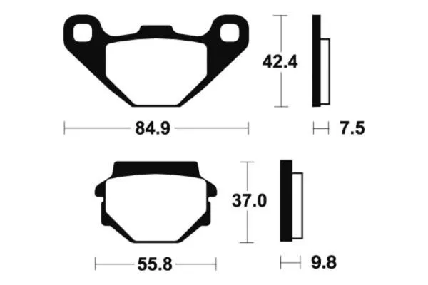 Bremsbeläge TECNIUM MO46 Sintermetall Bremsbeläge TECNIUM MO46 Sintermetall