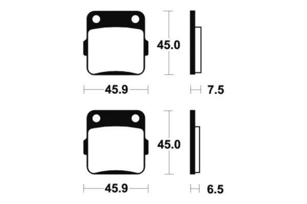 Bremsbeläge TECNIUM MO62 Sintermetall Bremsbeläge TECNIUM MO62 Sintermetall