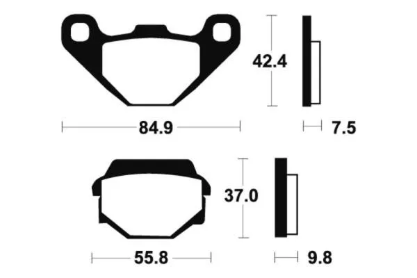 Bremsbeläge TECNIUM MO86 Sintermetall Bremsbeläge TECNIUM MO86 Sintermetall
