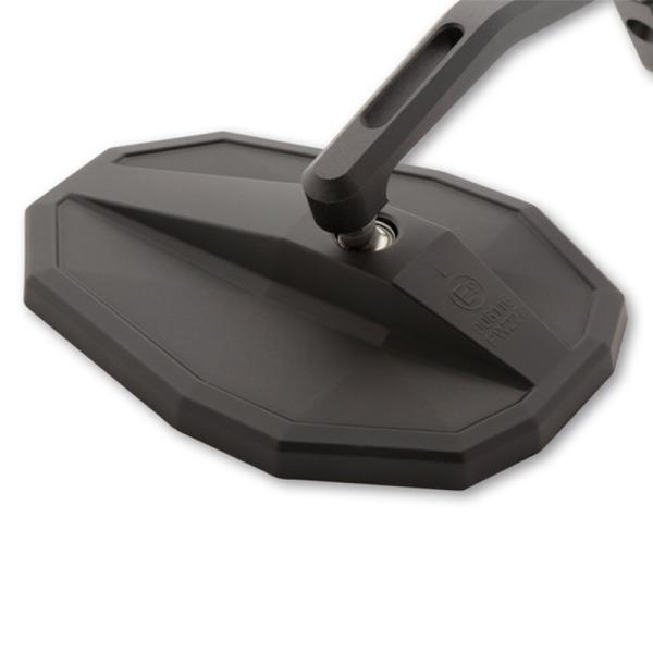 Lenkerendenspiegel HIGHSIDER SMART STRAIGHT lang, schwarz, Aufnahme Ø 30 x B 12 mm