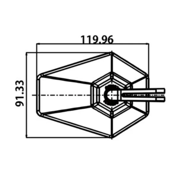 Lenkerspiegel D-MIRROR 4 schwarz mit M10 Gewinde