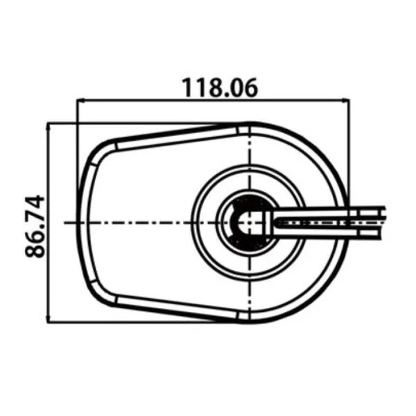 Lenkerendenspiegel D-MIRROR 5 schwarz für 7/8 + 1" Lenker