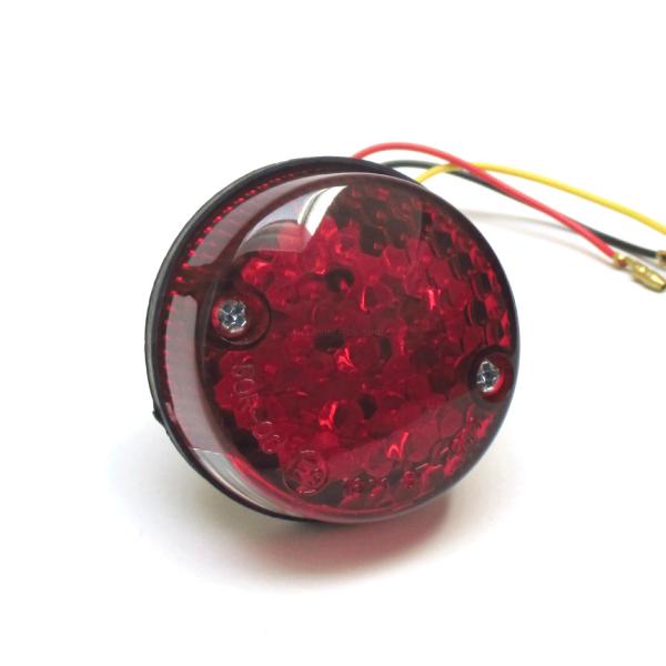 LED Rücklicht rund rot mit Kennzeichenbeleuchtung E-geprüft