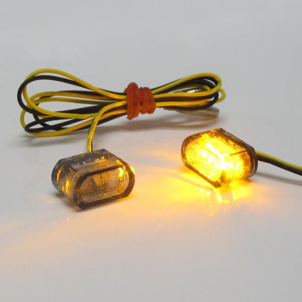 LED Einbaublinker Micro Heat getönt E-geprüft für hinten
