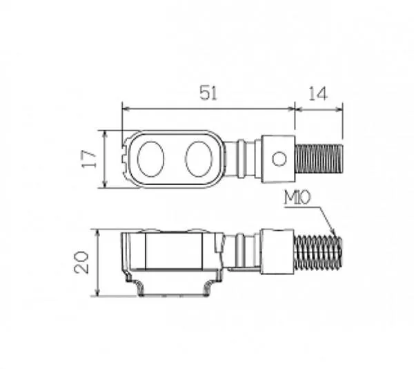 LED Blinker mit Rücklicht und Bremslicht