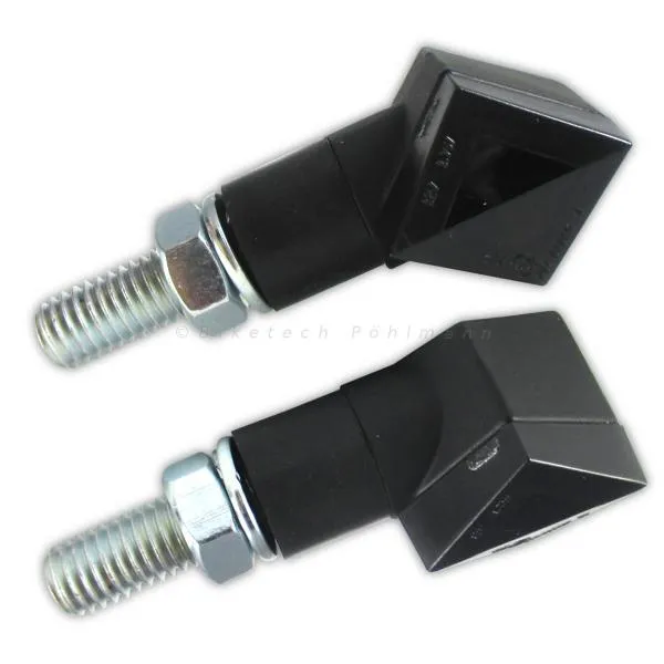 LED Blinker Rhomb schwarz getönt