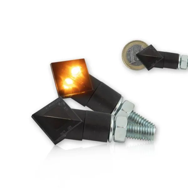 LED Blinker Rhomb schwarz getönt