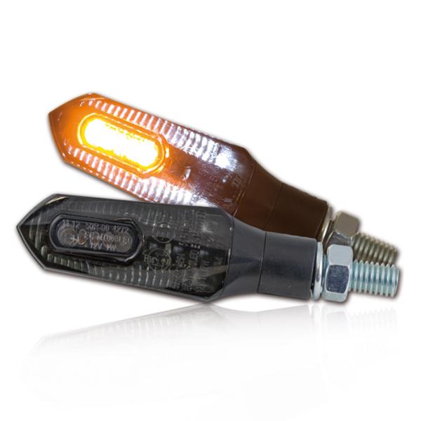 LED Blinker FORCE mit Positionslicht, schwarz, E-geprüft