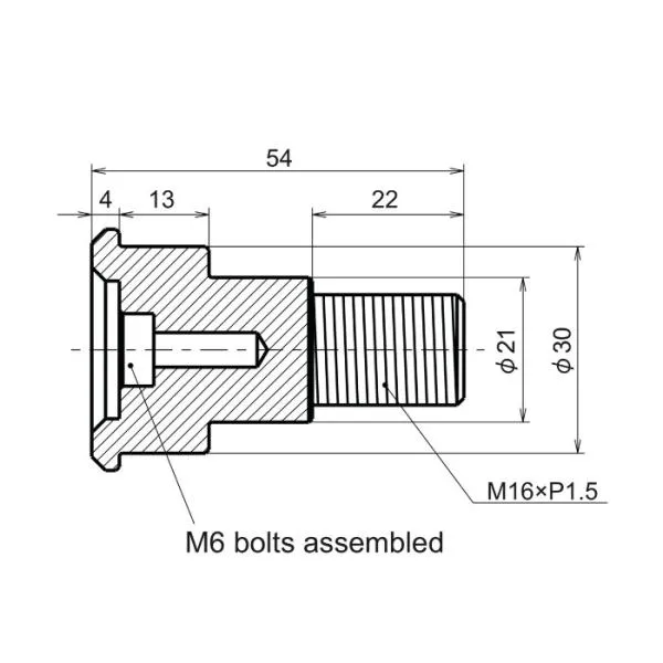 Lenkerenden Spiegel Adapter D-Mirror schwarz Yamaha Typ1