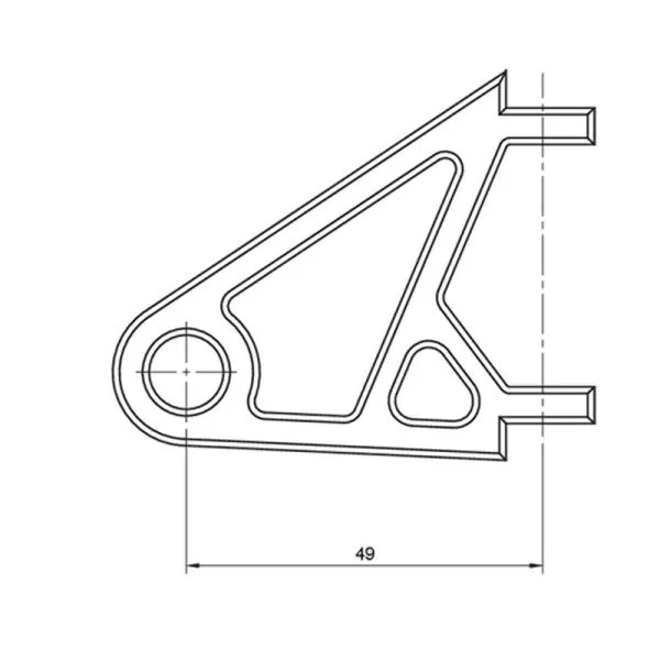 Lampenhalter Set HIGHSIDER XS Ø 42-43 mm chrom