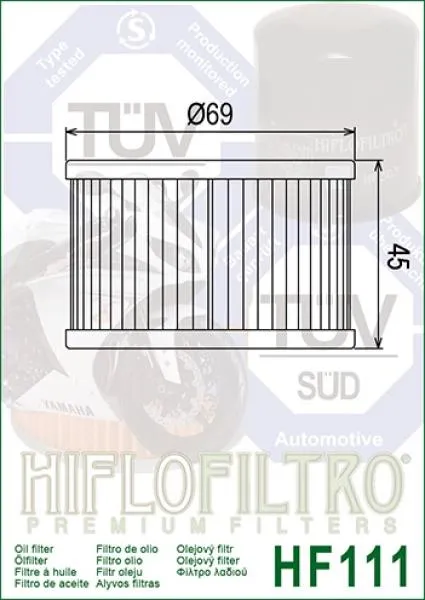 Ölfilter Hiflo HF111