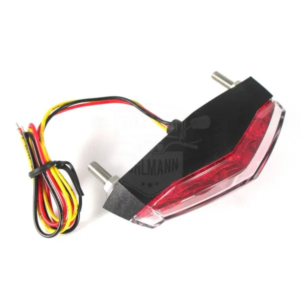 LED Rücklicht KOSO Mini, klares Glas, roter Innenreflektor
