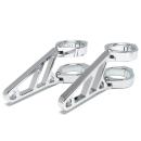 Lampenhalter Set HIGHSIDER kurz, chrom, 35-37 mm